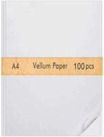 FEPITO Vellum Paper 8.5 x 11.0 in translúcido papel de dibujo y trazado papel transparente para bocetos trazado dibujo animación - Arteztik
