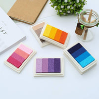 Almohadilla de tinta para sellos de manualidades, color de bricolaje, almohadilla de tinta de 20 colores para sellos de papel, tela de madera, sello de goma para niños, tarjeta de álbumes de recortes para hacer hermosos colores solubles en agua - Arteztik
