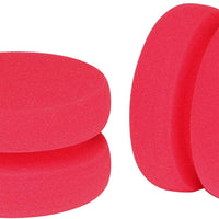 Esponja aplicadora de pintura completa con bolsa de almacenamiento de malla para colgar en seco, azul de doble capa circular 3.15 pulgadas (2 unidades) (rojo) - Arteztik