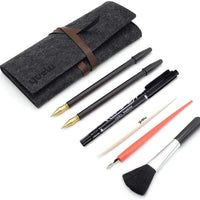 Wbeng Scratch Art Tools, 7 PCS pintura dibujo artes conjunto de herramientas, lápiz capacitivo, bolsa de herramientas, raspador pequeño, cepillo limpio, pluma de reparación - Arteztik