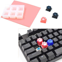 Szecl - Moldes de silicona para teclados de juegos de teclados mecánicos de bricolaje, con 6 teclas de silicona y extractor de llaves - Arteztik
