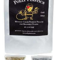 Polly plásticos metálico color Pellets para – Canillera de plástico. Oro y Plata. - Arteztik