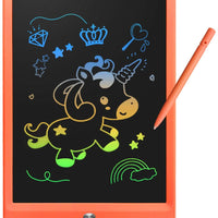 Derabika - Tablet para dibujar y escribir con pantalla LCD colorida de 10 pulgadas, borrable, para regalo de cumpleaños de niños de 3 a 7 años de edad, pizarra de garabatos, juguetes didácticos - Arteztik