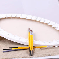 2 piezas de lienzo ovalado estirado artístico profesional tablas estiradas para pintura acrílica. - Arteztik