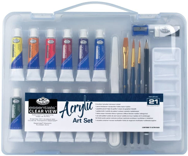 Royal & Langnickel Essentials – Juego Clear View Acrílico Set de pintura, tamaño pequeño - Arteztik