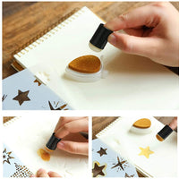 5 esponjas de dedo para pintar tarjetas de dibujo. - Arteztik