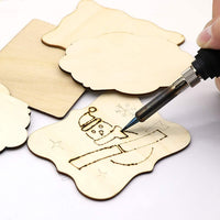 Adornos de madera sin terminar, PETUOL DIY 32 piezas de 3.9 x 3.0 in creativo irregular en blanco rebanadas naturales de madera para manualidades, pintura, pirografía, escritura, accesorios para fotos, posavasos y decoraciones del hogar - Arteztik