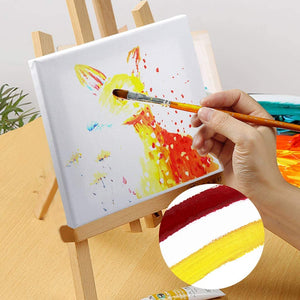 9 paquetes de lona estirada para pintura artesanal, Fengek 4.0 in, 6.0 in, 8.0 in lienzo artístico para proyectos de acrílico y aceite - Arteztik