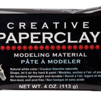 Creative paperclay para compuesto de modelado, 4-Ounce, color blanco - Arteztik