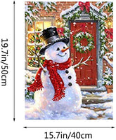 Kimily DIY pintura por números para adultos niños Navidad pintura por números DIY pintura acrílica pintura por números pintura Kit de casa pared sala dormitorio decoración Navidad muñeco de nieve - Arteztik
