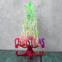 Szecl - Molde de silicona para decoración de mesa de Navidad con texto en inglés "We Wish You A Merry Christmas Letter Word" - Arteztik

