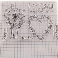 OBANGONG 5 piezas diferentes temáticas frases bonitos patrones de silicona transparente sellos para hacer tarjetas decoración y scrapbooking - Arteztik