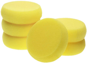 Esponjas redondas de espuma Penta Angel de 3.0 in, color amarillo, para pintura al óleo, acrílico, acuarela, arte y manualidades, color amarillo - Arteztik