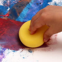 DS. Esponjas de pintura de estilo discreto, 10 unidades, esponjas redondas de 3.0 in para acuarela o manualidades - Arteztik