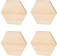 SUPVOX - Lote de 25 láminas de madera para decoración de bricolaje (3.5 in) - Arteztik
