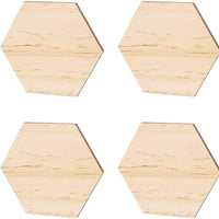 SUPVOX - Lote de 25 láminas de madera para decoración de bricolaje (3.5 in) - Arteztik