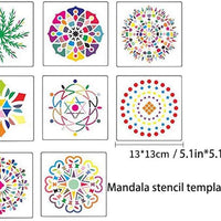YMSDZHL Juego de 35 piezas de herramientas de punteado de mandala para pintar rocas y hacer manualidades con plantillas de graffiti, suministros de arte de dibujo para niños y adultos - Arteztik