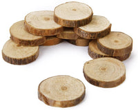 Tinksky Rodajas Log rodajas de madera para bricolaje manualidades boda centerpieces, 100pcs - Arteztik
