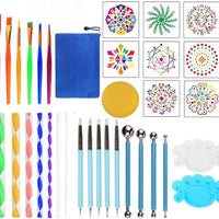 35 herramientas de punteo de mandala, herramientas para pintar mandalas, rocas, colorear, dibujar y dibujar - Arteztik