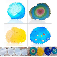 Moldes de resina, moldes de silicona de fundición, posavasos de silicona, moldes de resina epoxi de resina de fundición de arte para bricolaje moldes de copa de Año Nuevo regalo para niña y niño - Arteztik