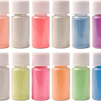 Biutee The Dark Pigment Powder con lámpara UV 12 colores 0.7 oz resina epoxi color pigmento tintes para bricolaje Slime, pintura acrílica, arte de uñas, pintura, manualidades - Arteztik