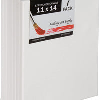 Canvas estirado de calidad, tamaño 11 in x 14 in, paquete por 7 - Arteztik