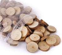 Tinksky Rodajas Log rodajas de madera para bricolaje manualidades boda centerpieces, 100pcs - Arteztik
