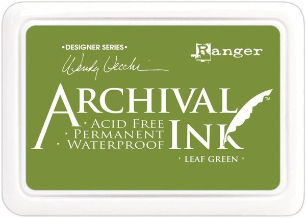 Ranger Wendy Vecchi Designer Series - Almohadilla de tinta para archivar, color verde - Arteztik
