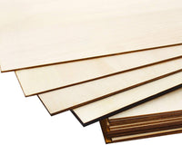 Hojas de madera de Balsa, paquete de 15 unidades de madera natural sin terminar DIY para casa aeronáutica, embarcaciones y manualidades, proyectos escolares, adornos de madera DIY Navidad (5.906 x 3.937 x 0.079 in) - Arteztik
