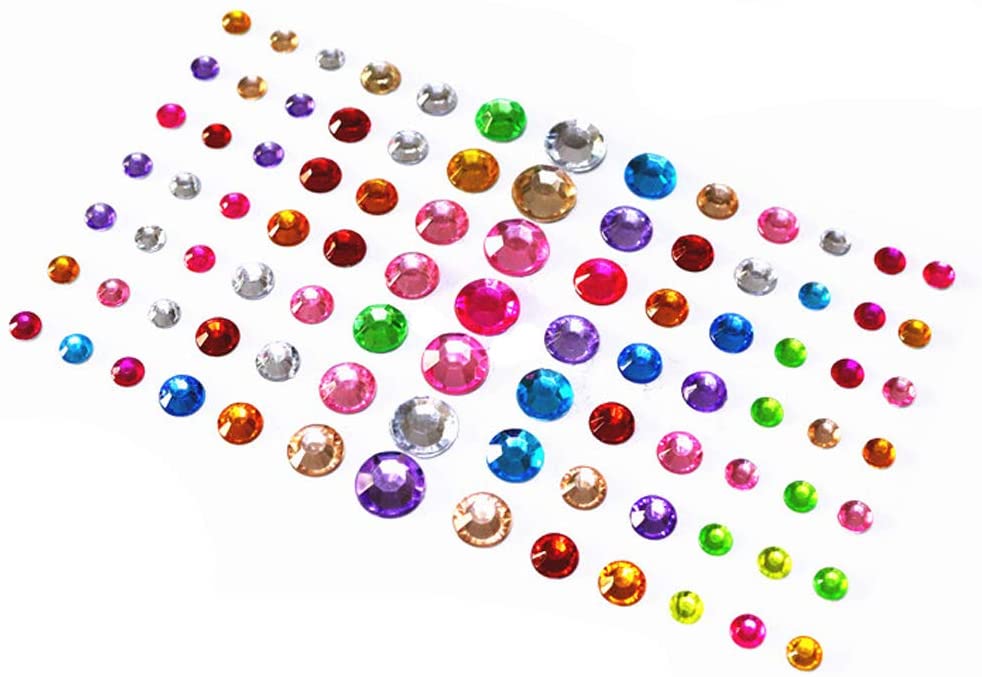 Tiras de diamantes de imitación adhesivos para manualidades, joyas para  manualidades, gemas para manualidades, gemas para la cara, gemas para la  cara