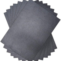 100 hojas de papel de transferencia de carbono para bricolaje de madera, papel de trabajo, lienzo y otras superficies de arte, papel de transferencia de grafito y 5 piezas de bolígrafo para repujado negro (8.3 x 11.7 pulgadas) - Arteztik