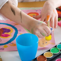 WAFJAMF - Juego de 20 brochas de esponjas redondas de varios tamaños, herramientas de pintura para niños - Arteztik
