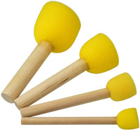 jmaf 40-Pieces surtidos tamaño esponja redonda esponjas Juego de brochas niños herramientas de pintura Pintura Stippler Juego de bricolaje herramientas de pintura para niños - Arteztik
