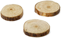 Tinksky Rodajas Log rodajas de madera para bricolaje manualidades boda centerpieces, 100pcs - Arteztik
