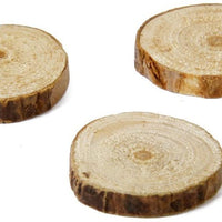 Tinksky Rodajas Log rodajas de madera para bricolaje manualidades boda centerpieces, 100pcs - Arteztik