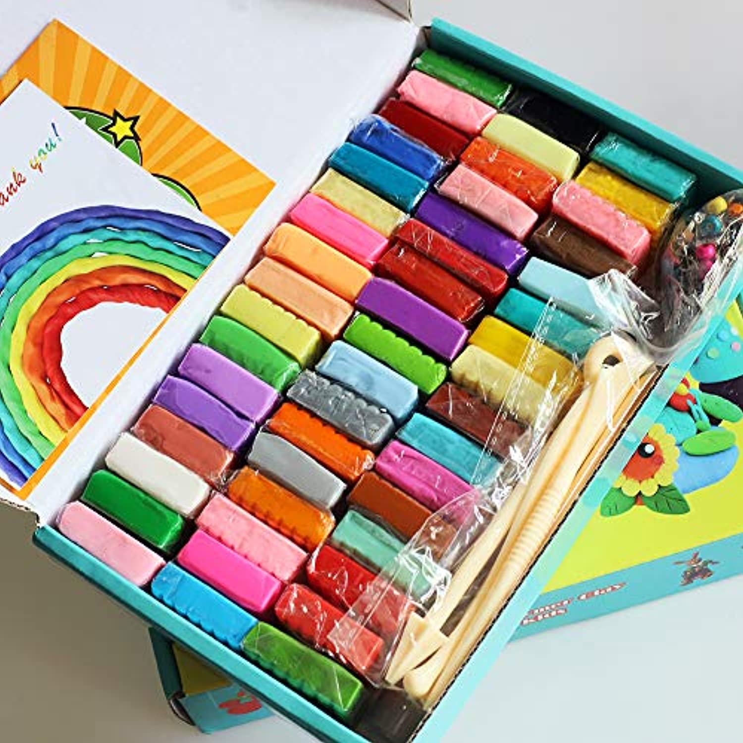 CiaraQ Kit de arcilla para modelar – 24 colores de arcilla ultraligera de  secado al aire, segura y no tóxica, gran regalo para niños.