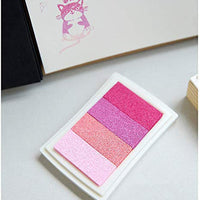 Almohadilla de tinta para sellos de manualidades, color de bricolaje, almohadilla de tinta de 20 colores para sellos de papel, tela de madera, sello de goma para niños, tarjeta de álbumes de recortes para hacer hermosos colores solubles en agua - Arteztik