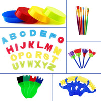 Juego de pintura para niños de aprendizaje temprano (48 piezas) - Arteztik