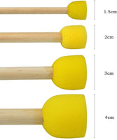 jmaf 40-Pieces surtidos tamaño esponja redonda esponjas Juego de brochas niños herramientas de pintura Pintura Stippler Juego de bricolaje herramientas de pintura para niños - Arteztik
