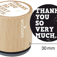 Woodies - Sello de gran calidad con almohadilla de tinta Carribean Creek, sello de goma de madera y almohadilla de tinta para manualidades y tarjetas. - Arteztik