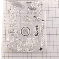 OBANGONG 5 piezas diferentes temáticas frases bonitos patrones de silicona transparente sellos para hacer tarjetas decoración y scrapbooking - Arteztik
