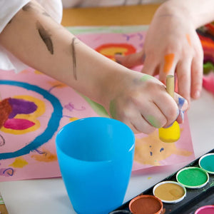 Juego de 20 brochas redondas para pintar niños con esponjas – Pistha Esponja de pintura Stippler Set DIY Herramientas de pintura en 4 tamaños para niños - Arteztik