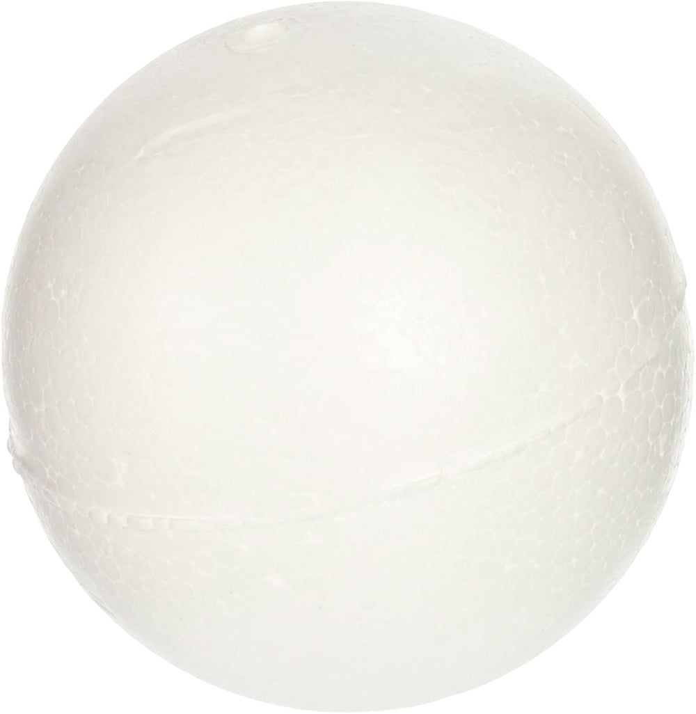 smoothfoam 6-Pack bolas Artesanía de espuma para modelado, 3 pulgadas, color blanco - Arteztik