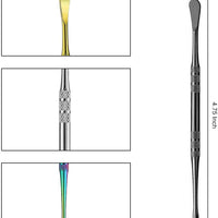 YOLOPARK Juego de herramientas para tallar cera, cuchara de herramientas de esculpir de acero inoxidable, 4.75 pulgadas, llave principal para el éxito (8 piezas) - Arteztik
