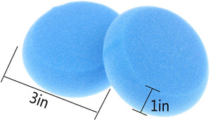 4 esponjas redondas de 3.0 in para pintura de artistas sintéticos, acuarelas para acuarelas, arte artesanal, arcilla, limpieza de cerámica, pared (4) - Arteztik