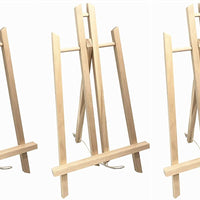 Hishop - Caballete de madera de 16 x 9,5 pulgadas, 3 unidades, caballete de exhibición de mesa, caballete de pintura artística, caballete para pintar, artista, adultos, estudiantes, aulas - Arteztik