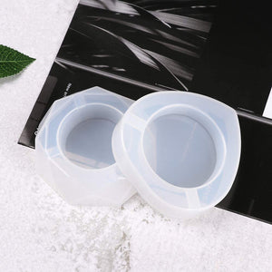 3 moldes para cenicero, de resina de silicona transparente, para manualidades, para hacer decoración del hogar - Arteztik