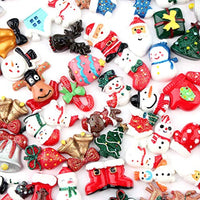 30pcs Resina de Navidad Slime Charms Resina Plana Espalda Plana Árbol de Navidad Nieve Cerveza Resina Botón de Retroceso Plano Scrapbooking Adornos para Artesanía Hacer Scrapbooking DIY Artesanía - Arteztik
