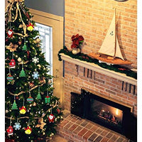50 adornos de madera sin terminar para decoración navideña y manualidades, 10 estilos de madera sin terminar para decoración de Navidad y manualidades - Arteztik