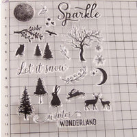 OBANGONG 5 piezas diferentes temáticas frases bonitos patrones de silicona transparente sellos para hacer tarjetas decoración y scrapbooking - Arteztik